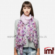 Ladies printed pashmina wool shawl